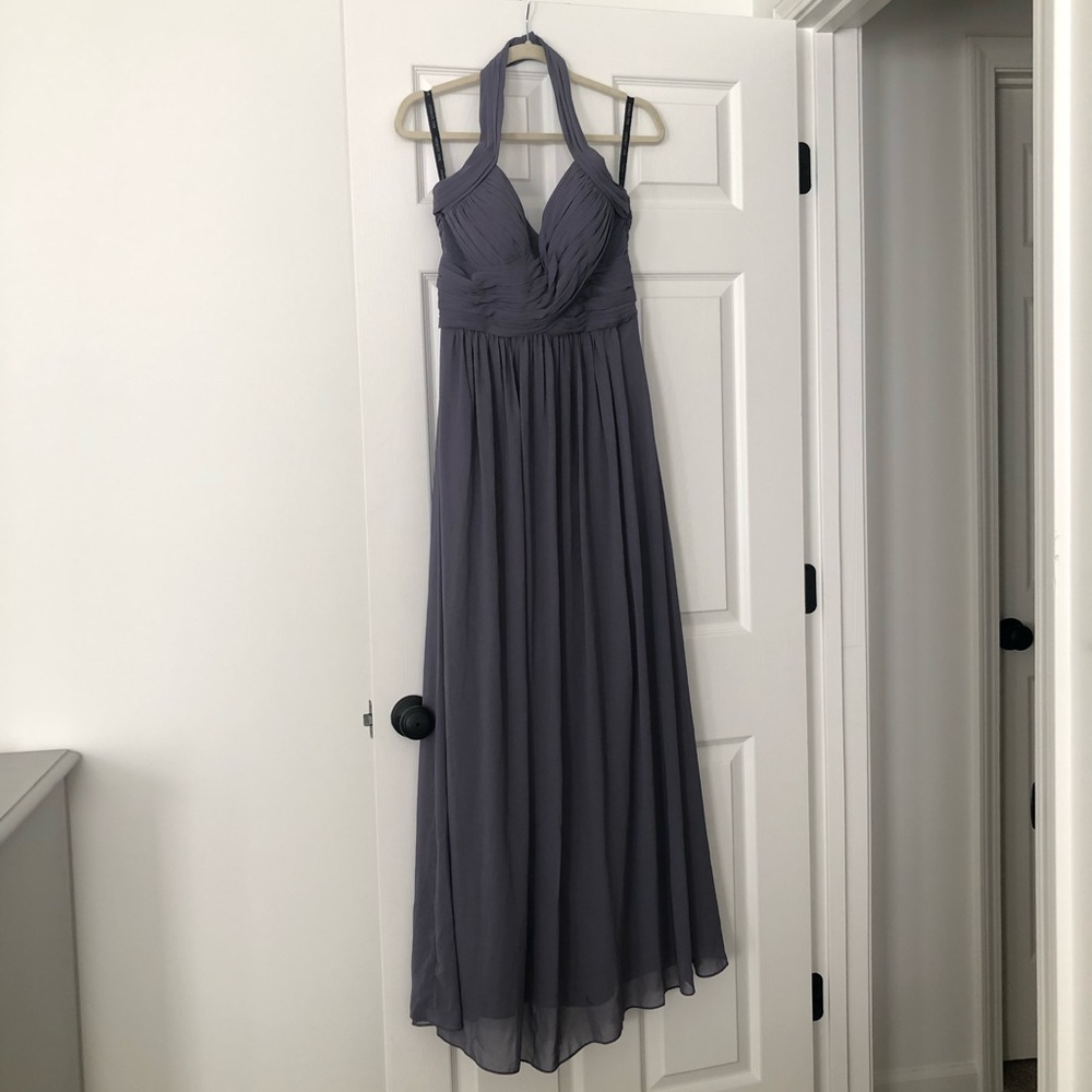 Halter Chiffon BridesmaId Dress